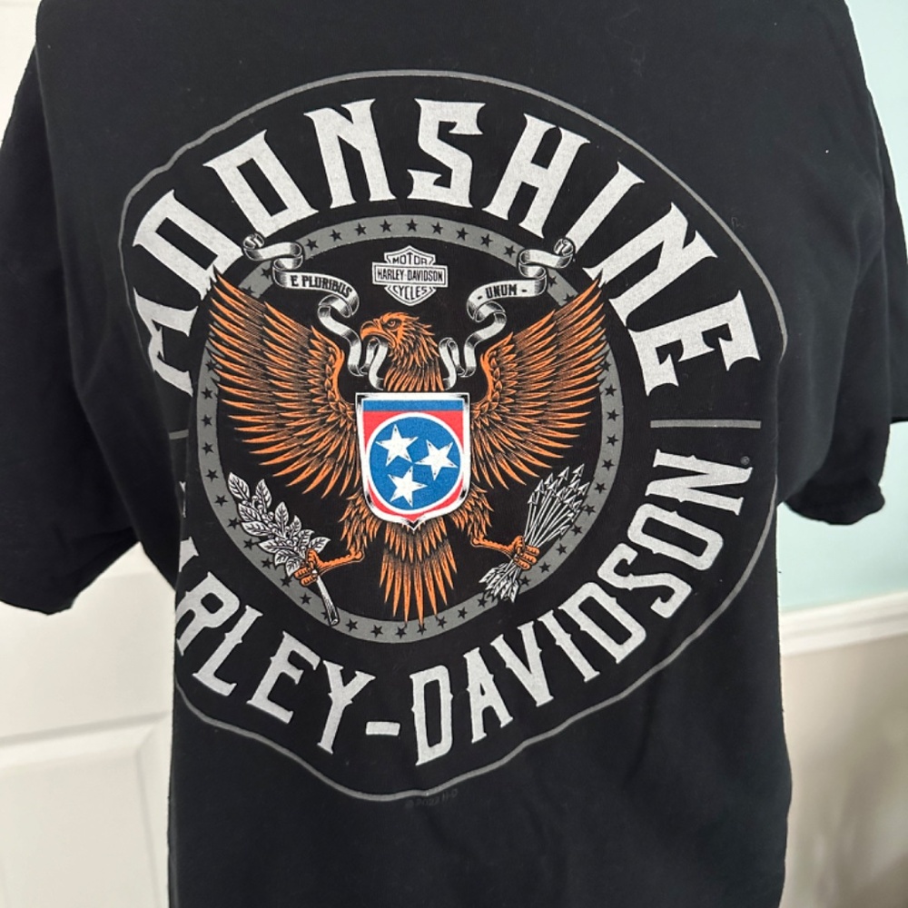 Moonshine Harley T-shirt, mens large